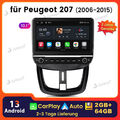 10.1" Autoradio Für Peugeot 207 2006-2015 GPS Navi WIFI Android 13 Carplay 2+64G