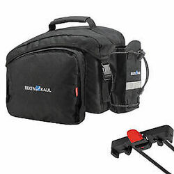 KLICKfix FAHRRAD-GEPÄCKTRÄGERTASCHE RACKPACK 1 PLUS FÜR RACKTIME SCHWARZ