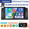 Für BMW 5er E39 X5 E53 7er E38 Android 13 Carplay Autoradio GPS NAVI RDS BT kam+