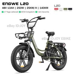 ENGWE L20 20 Zoll E-BIKE Elektrofahrrad 250W Klapprad Fahrrad Pedelec e Citybike