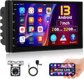 7" Android 13 Autoradio GPS Navi Bluetooth WiFi MP5 Doppel 2DIN 2+32GB + Kamera