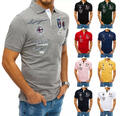 DSTREET Poloshirt Herrenshirt Kurzarm Sport Stickerei Herren M L XL 2XL