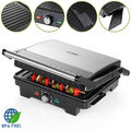 Kontaktgrill Tischgrill Raclette Grill XXL 180° Klappbar Cool-Touch Elektrogrill