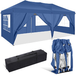 Pavillon 3x3m-3x6m-3x9m WASSERDICHT  Gartenpavillion Partyzelt Dachmaß UV-Schutz