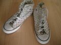 weisse Converse Turnschuhe Gr. 36 All Star Chuck Taylor bunte Sternchen