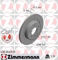 2x ZIMMERMANN Bremsscheibe 430.2649.20 für OPEL