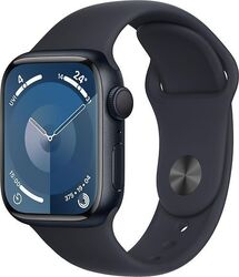 Apple Watch Series 9 41 mm Aluminiumgehäuse mitternacht am Sportarmband S/M mittSehr gut: Wenige Gebrauchsspuren, voll funktionstüchtig