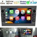 8-Kern 4+64GB Android 13 Autoradio GPS Für Opel Astra Corsa Zafira Vectra Meriva