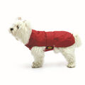 Fashion Dog Hundemantel mit Kunstpelzfutter - Rot Wintermantel Regenmantel Hund