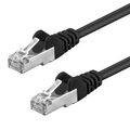 CAT5e F/UTP Kabel 10m geschirmt schwarz Patchkabel LAN DSL Netzwerkkabel