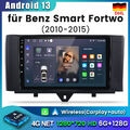 Für Mercedes Benz Smart 451 2010-2015 Android 13 Autoradio Navi Car-Play 6+128GB