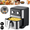 6L Heißluftfritteuse XL Air Fryer Fritteuse Fritteusen Heißluft Ofen Friteuse