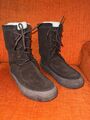 Clarks Wallabees  Gr. 38 Originals Black Suede Sheepskin Ankle Boot