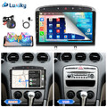 4G+64G Android 13 Carplay Autoradio Für Peugeot 308 408 GPS DSP Navi FM +Kamera