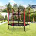 HOMCOM Ø163,5 cm Kinder Trampolin Gartentrampolin Kinder mit Sicherheitsnetz