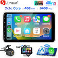 4+64GB Android 13 Carplay Autoradio GPS Navi 1 DIN 360° Drehbar Bildschirm +KAM