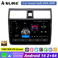 64G Android 14 Autoradio Carplay BT WiFi GPS Navi Für SUZUKI SWIFT III 2004-2009