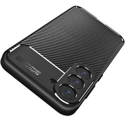 Hülle Für Samsung Galaxy S24 A55 A35 A15 A25 S23 FE S22 Ultra Cover Carbon Optik