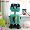 PAWZ Road 2 in 1 Kratzbaum Monster Katzenhaus Katzenbaum Sisal mit 2 Höhle 108cm