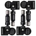 4x TPMS Reifendrucksensoren Metallventil Schwarz für Mercedes CL CLS E GL M ML S