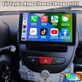 Carplay Autoradio Android 13 GPS +KAM MIK für Peugeot 107 Citroen Toyota Aygo C1