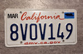 USA Nummernschild Kennzeichen License Plate California  #