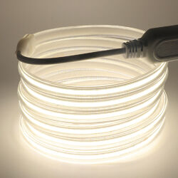 220V 230V COB LED Strip Streifen Wasserdicht Schlauch Lichtleiste Lichtband IP67