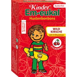 Kinder Em-eukal Minis Wildkirsche- Hustenbonbon zuckerfrei 40g