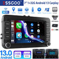 DAB+ Autoradio Carpaly Android 13 Nav KAM Für VW GOLF 5 6 Plus Touran Caddy EOS