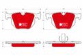 TRW Bremsbelagsatz Scheibenbremse DTEC COTEC GDB1730DTE für BMW X5 E70 F15 F85