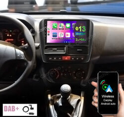 64GB Android 12 DAB+ Autoradio Navi Carplay WiFi für Fiat Doblo MK2/Opel Combo D