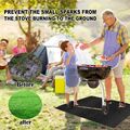 Ersatz Grillmatte Rasen Outdoor Teppich BBQ Feuer Firepad Feuerfest Boden Wohnen