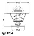 BorgWarner (Wahler) 4264.87D Thermostat, Kühlmittel für AUDI FORD SEAT SKODA