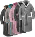 Baumwoll-Bademantel Frottee-Bademantel mit Kapuze im Geschenkkarton [XS-4XL]