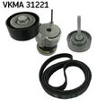 Mehrrippiger Keilriemen Set VKMA 31221 SKF für SKODA VW SEAT