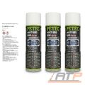 PETEC 3x 500 ml MULTI UBS WAX TRANSLUCENT UNTERBODENSCHUTZ WACHS