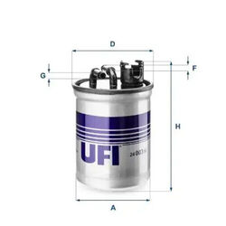 Kraftstofffilter Filtereinsatz 24.003.00 UFI für SEAT VW FORD