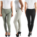 SOTALA Damen Skinny Röhren slim Fit Hose Baggy Aladin Chino Jeans Hüfthose 