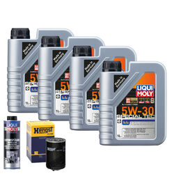 Motoröl 5W30 LIQUI MOLY Special Tec Ll 4L+HENGST Ölfilter +Spülung