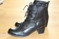 Bugatti NEU Damen Cathy Evo Leder Stiefelette schwarz Boots Reißverschluss Gr.42