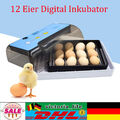 12 Eier Digital Inkubator Vollautomatische Brutmaschine Brutapparat Brutautomat