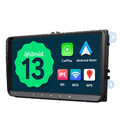 Autoradio Android 13 GPS Navi CarPlay für 2 DIN VW GOLF 5 6 Passat Touran Tiguan