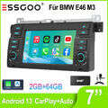 DAB+ 64G Android Autoradio Apple Carplay Für BMW E46 3er 318 320 325 M3 GPS NAVI