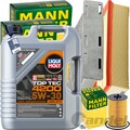 MANN INSPEKTIONSPAKET+5L LIQUI MOLY 5W30 ÖL passend für VW TIGUAN SHARAN 2.0 TDI