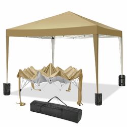 Pavillon 3x3/6m Faltpavillon Popup Partyzelt Gartenzelt Wasserdicht Anti-UV Zelt