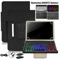 Schutz Hülle für iPad 10/9/8/7th Gen Air 6/5/4 Pro 11 Tasche mit QWERTZ Tastatur