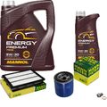 MANN Inspektionspaket 6 L MANNOL Energy Premium 5W-30 für Hyundai Tucson 1.6