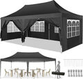 Pavillon 3x3m/3x6m Festzelt Faltpavillon Gartenzelt Wasserdicht UV-Schutz Zelt