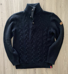HERREN TROYER *EDC by ESPRIT* Gr XL/54 Strick Pullover Schwarz NEU *