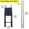Alu Teleskopleiter Ausziehleiter Mehrzweckleiter 2,6m 3,2m 4,4m 3,8m 5m 6,2m TÜV